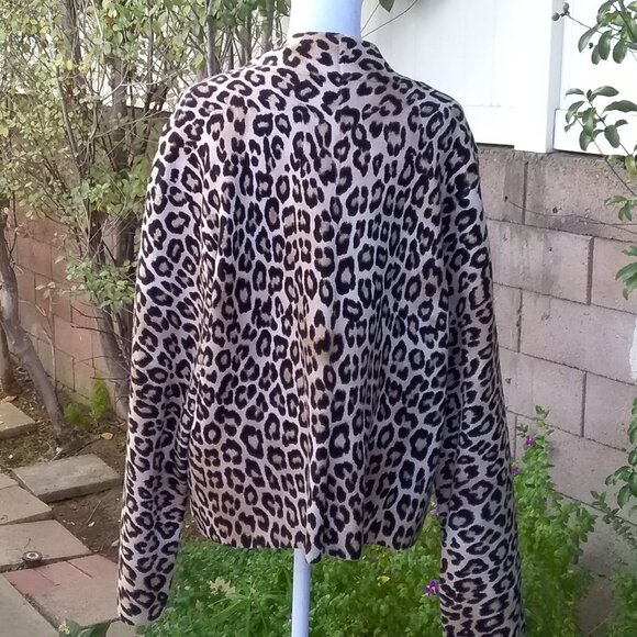 Chico's Cardigan Sweater Women's Animal Print High Quality size 3=XL - Picture 5 of 8